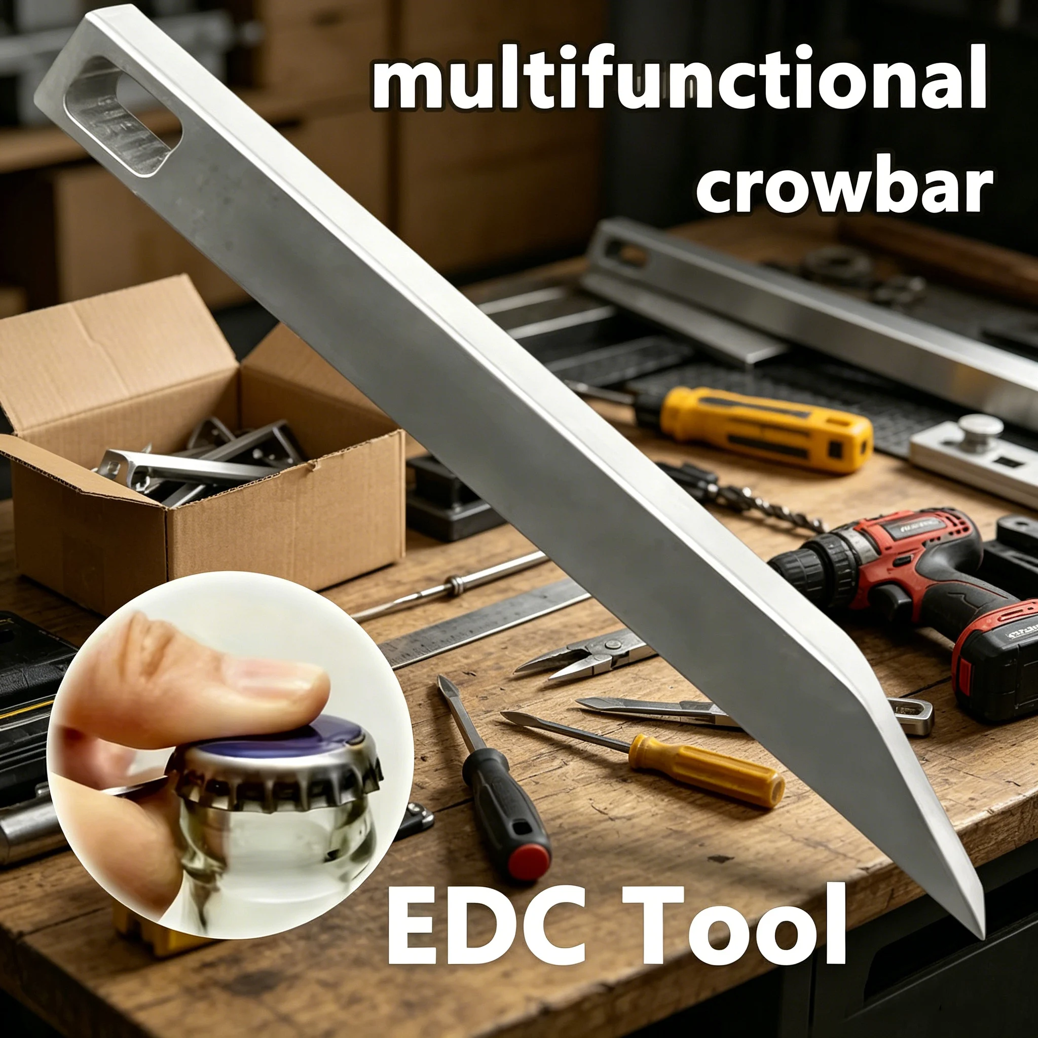 Keychain Multi Tool - Leva Multiuso in Acciaio Inossidabile per