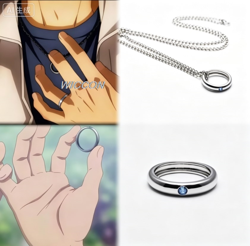 Men Accessories Ring - Anelli da Donna Anime, Collana da
