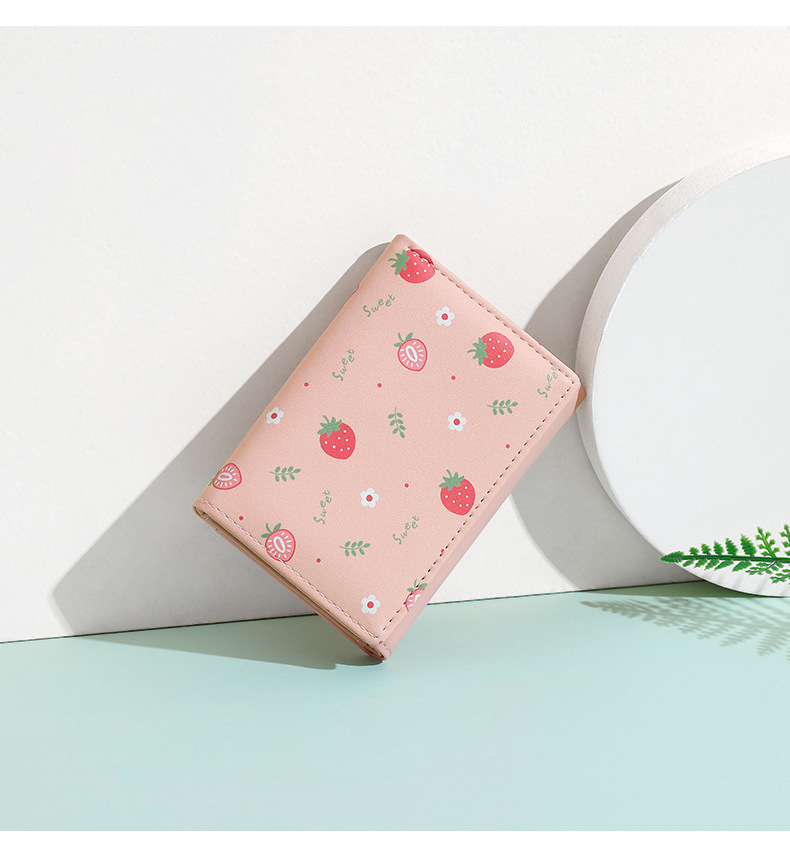 Bifold Leather Wallet - Simpatico portafoglio da donna triplo corto