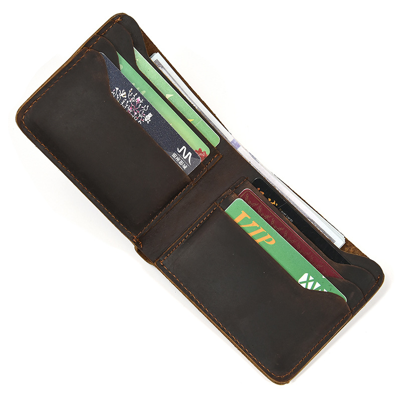 Portafoglio corto in pelle por - Bifold Leather Wallet recensione e prezzo