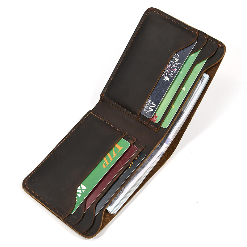 Portafoglio corto in pelle por - Bifold Leather Wallet recensione e prezzo