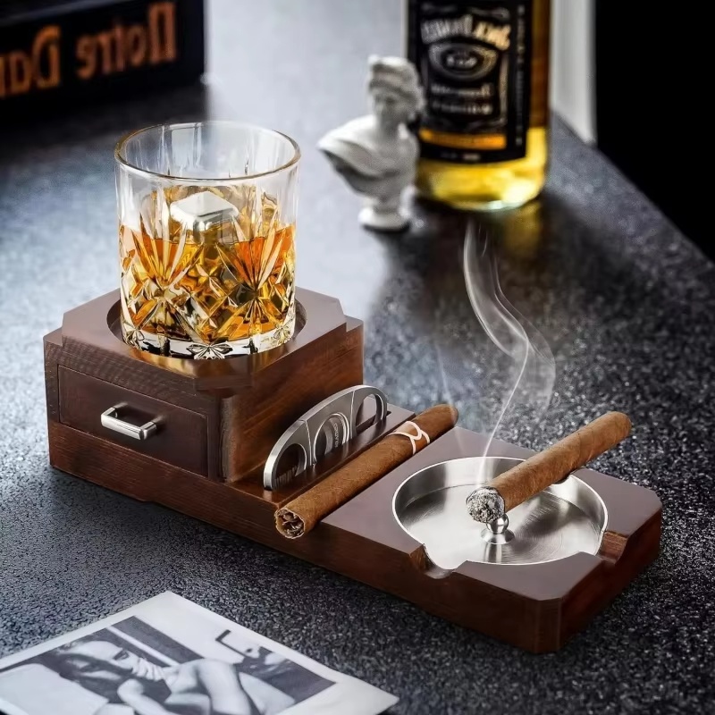 Posacenere per sigari in legno - Men Accessories Drawer recensione e prezzo