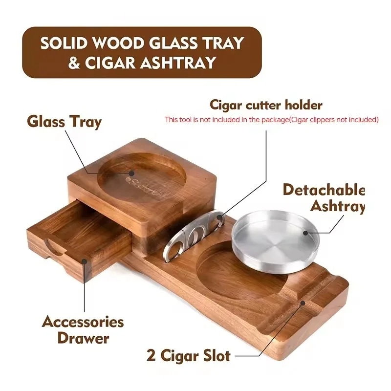 Posacenere per sigari in legno - Men Accessories Drawer recensione e prezzo
