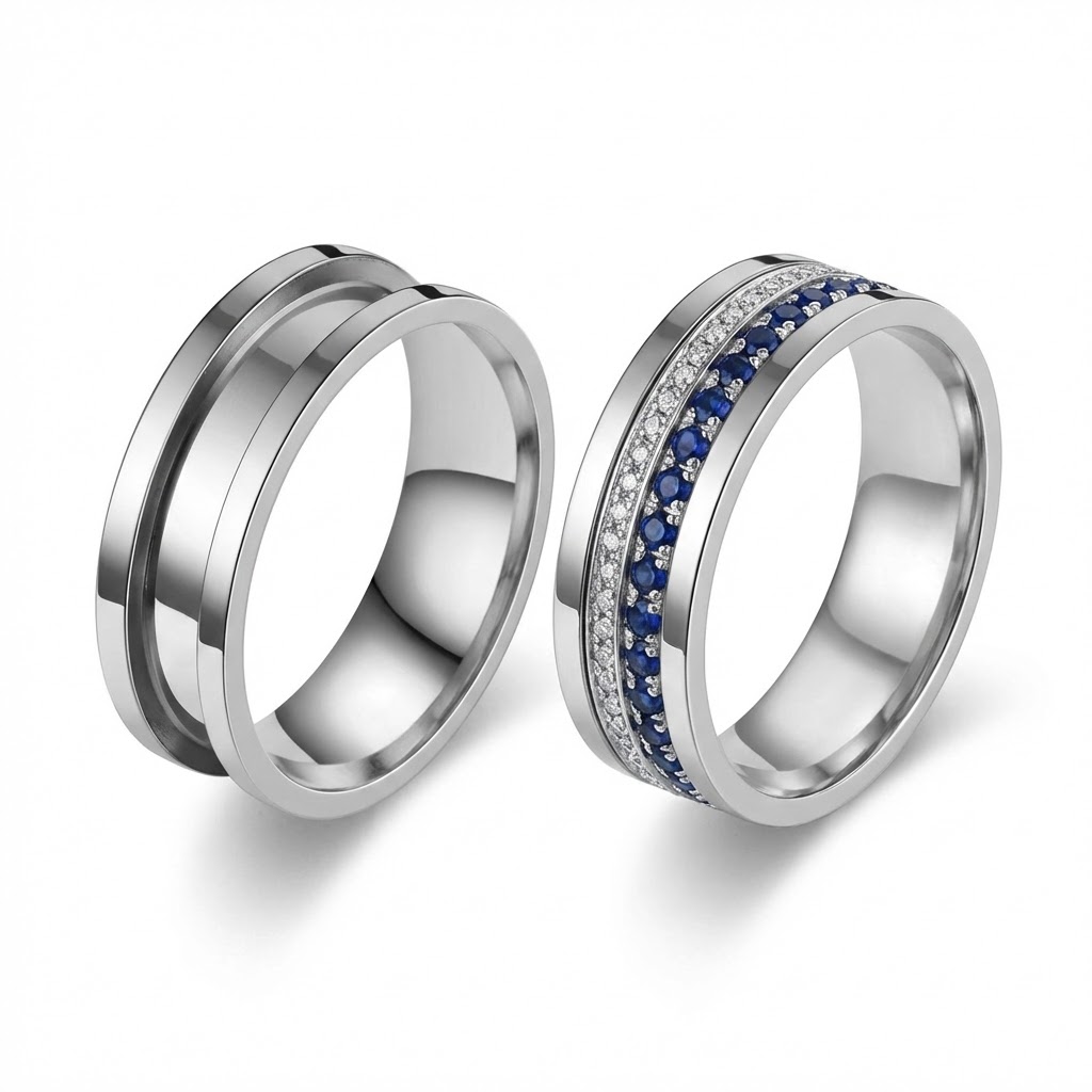 Set di 5 Anelli Grezzi Scanala - Men Accessories Ring recensione e prezzo